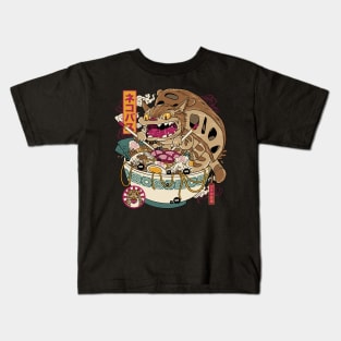 RAMEN NEKOBASU Kids T-Shirt